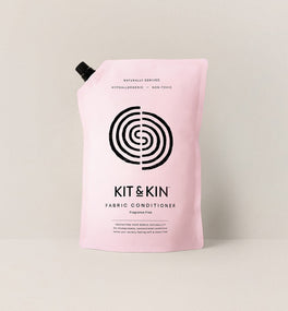 Our Kit & Kin eco fabric conditioner is hypoallergenic and non-toxic, offering a powerful clean that’s suitable for sensitive skin